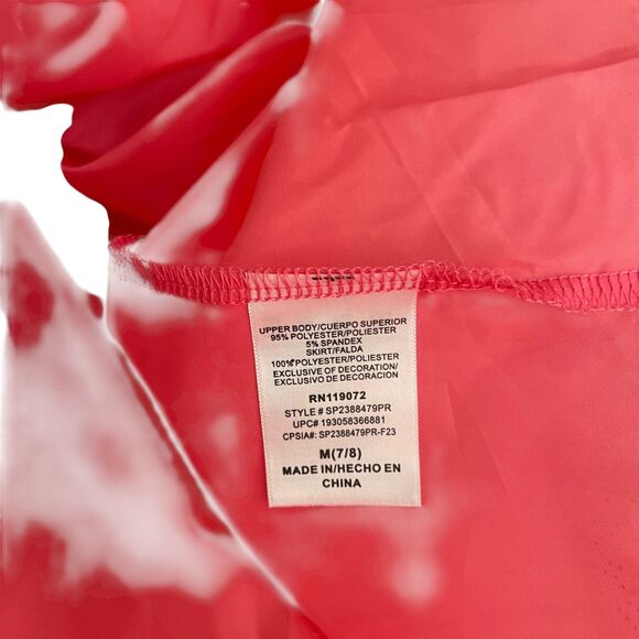 Disney Princess Aurora Dress Girl's Medium (7/8) Pink Short Sleeve Costume - Picture 7 of 8